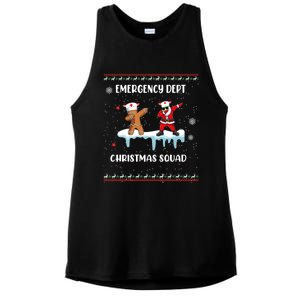 Christmas Emergency Room Departt Er Nurse Xmas Dept Squad Gift Ladies PosiCharge Tri-Blend Wicking Tank