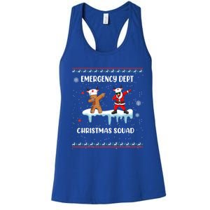 Christmas Emergency Room Departt Er Nurse Xmas Dept Squad Gift Women's Racerback Tank