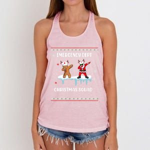 Christmas Emergency Room Departt Er Nurse Xmas Dept Squad Gift Women's Knotted Racerback Tank