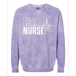 Cool Emergency Room Nurse Design For Men Women ER Nursing Colorblast Crewneck Sweatshirt