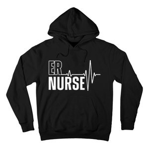 Cool Emergency Room Nurse Design For Men Women ER Nursing Hoodie