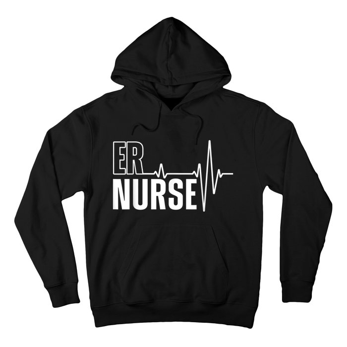 Cool Emergency Room Nurse Design For Men Women ER Nursing Hoodie