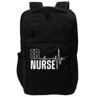 Cool Emergency Room Nurse Design For Men Women ER Nursing Impact Tech Backpack