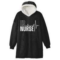 Cool Emergency Room Nurse Design For Men Women ER Nursing Hooded Wearable Blanket