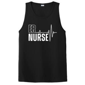 Cool Emergency Room Nurse Design For Men Women ER Nursing PosiCharge Competitor Tank