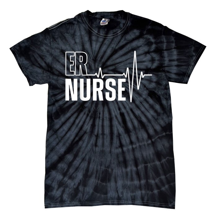 Cool Emergency Room Nurse Design For Men Women ER Nursing Tie-Dye T-Shirt