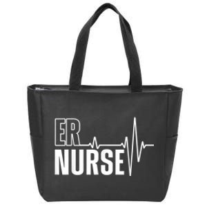 Cool Emergency Room Nurse Design For Men Women ER Nursing Zip Tote Bag