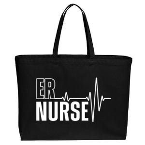 Cool Emergency Room Nurse Design For Men Women ER Nursing Cotton Canvas Jumbo Tote