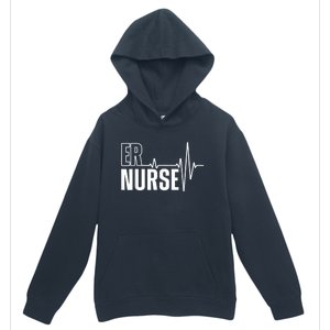 Cool Emergency Room Nurse Design For Men Women ER Nursing Urban Pullover Hoodie