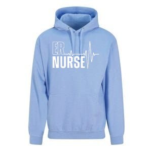 Cool Emergency Room Nurse Design For Men Women ER Nursing Unisex Surf Hoodie