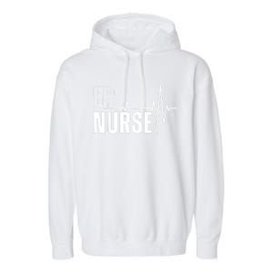 Cool Emergency Room Nurse Design For Men Women ER Nursing Garment-Dyed Fleece Hoodie