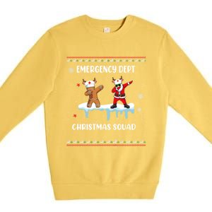 Christmas Emergency Room Departt Er Nurse Xmas Dept Squad Gift Premium Crewneck Sweatshirt