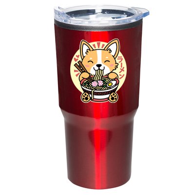 Corgi Eating Ramen Cute Kawaii Noodles Tumbler