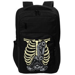 Car Engine Ribs Auto Mechanic Halloween Skeleton Impact Tech Backpack