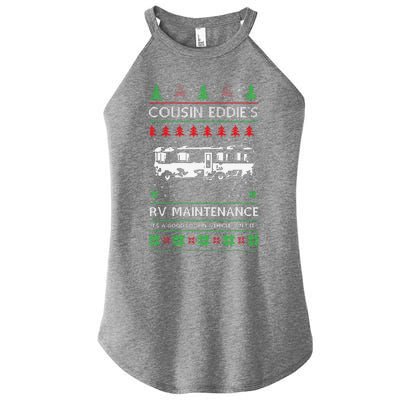 Cousin Eddies RV Maintenance Funny Holiday Ugly Christmas Women’s Perfect Tri Rocker Tank