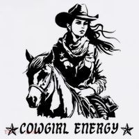Cowgirl Energy Rustic Vintage Western Southern Style Flat Bill Trucker Hat
