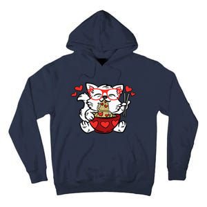 Cat Eating Ra Valentines Day Cute Kitten Kitty Love Tall Hoodie