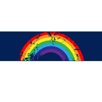 Cool Elegant Rainbow Vintage Retro 80's Style Gift Meaningful Gift Bumper Sticker