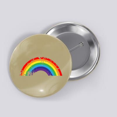 Cool Elegant Rainbow Vintage Retro 80's Style Gift Meaningful Gift Button