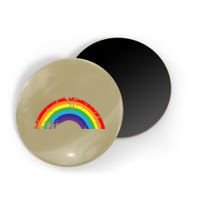 Cool Elegant Rainbow Vintage Retro 80's Style Gift Meaningful Gift Magnet