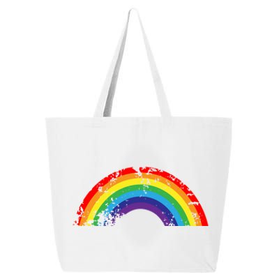 Cool Elegant Rainbow Vintage Retro 80's Style Gift Meaningful Gift 25L Jumbo Tote