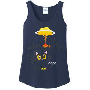 Cat Explosion Red Button Bomb Accident Gift Ladies Essential Tank