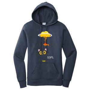 Cat Explosion Red Button Bomb Accident Gift Women's Pullover Hoodie