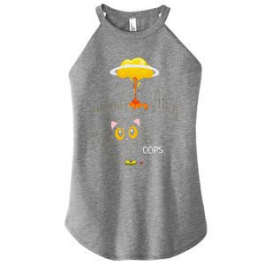 Cat Explosion Red Button Bomb Accident Gift Women's Perfect Tri Rocker Tank