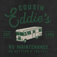Cousin EddieS Rv Maintenance Funny Movie 7 Panel Mesh Trucker Snapback Hat
