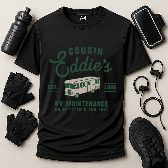 Cousin EddieS Rv Maintenance Funny Movie Cooling Performance Crew T-Shirt