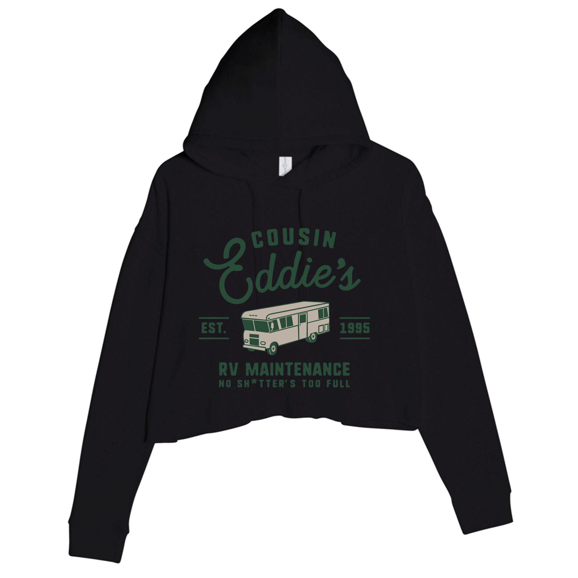 Cousin EddieS Rv Maintenance Funny Movie Crop Fleece Hoodie