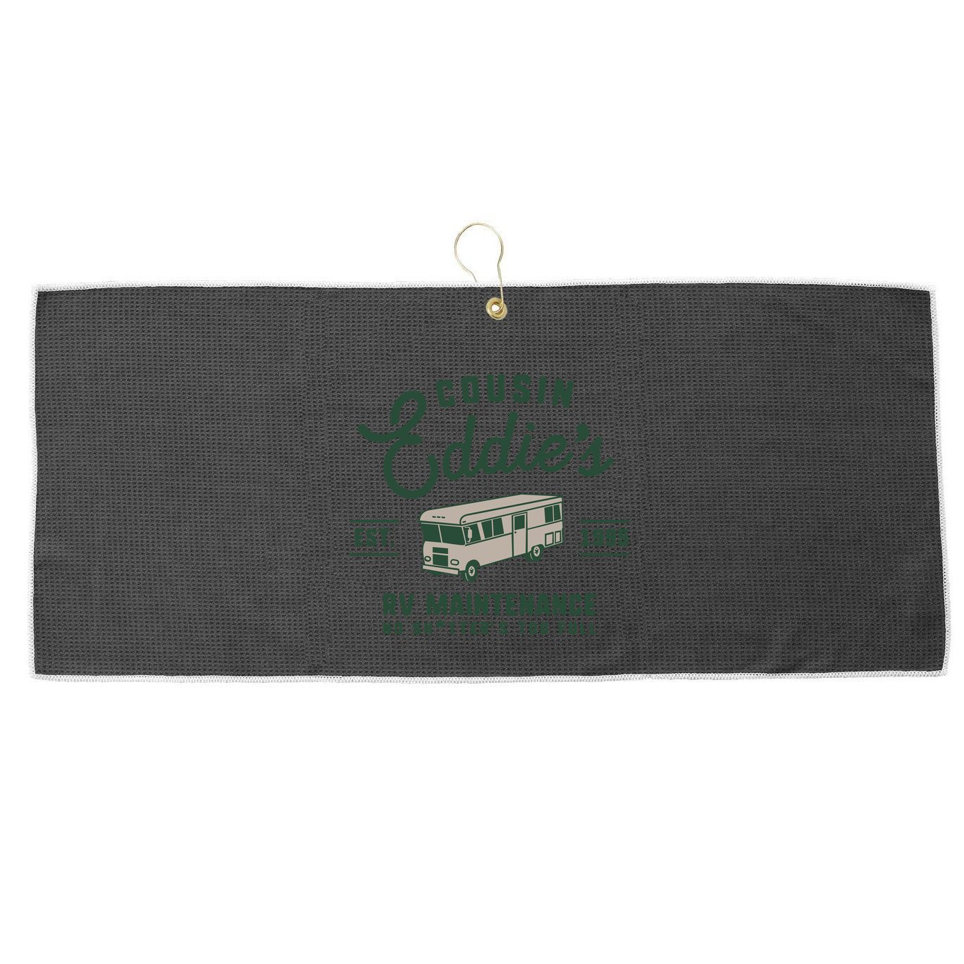 Cousin EddieS Rv Maintenance Funny Movie Large Microfiber Waffle Golf Towel