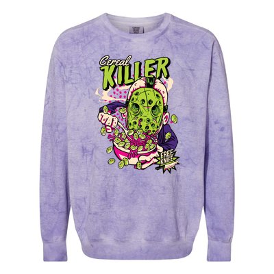 Cereal Killer Funny Colorblast Crewneck Sweatshirt