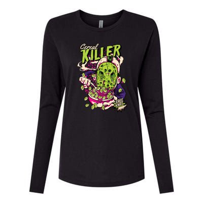 Cereal Killer Funny Womens Cotton Relaxed Long Sleeve T-Shirt