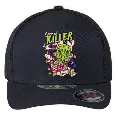 Cereal Killer Funny Flexfit Unipanel Trucker Cap