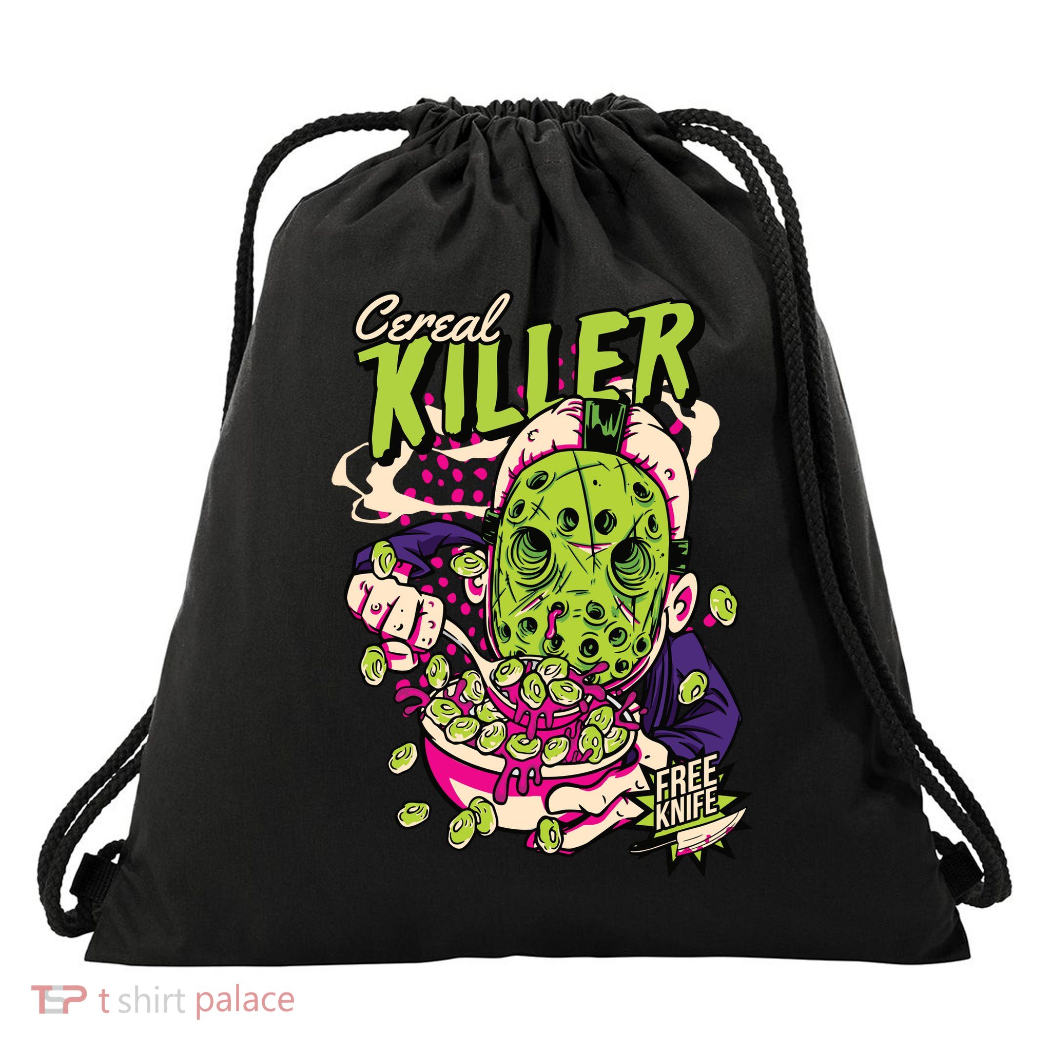Cereal Killer Funny Drawstring Bag