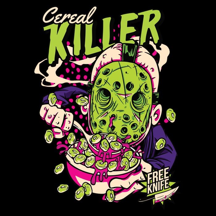 Cereal Killer Funny Drawstring Bag