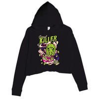 Cereal Killer Funny Crop Fleece Hoodie
