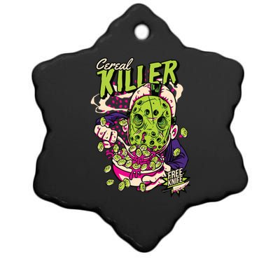 Cereal Killer Funny Ceramic Star Ornament