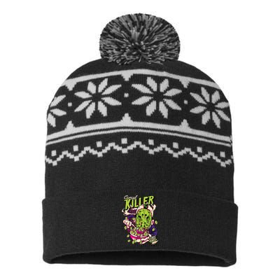 Cereal Killer Funny USA-Made Snowflake Beanie