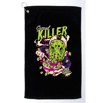 Cereal Killer Funny Platinum Collection Golf Towel