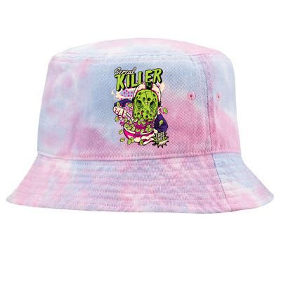 Cereal Killer Funny Tie-Dyed Bucket Hat