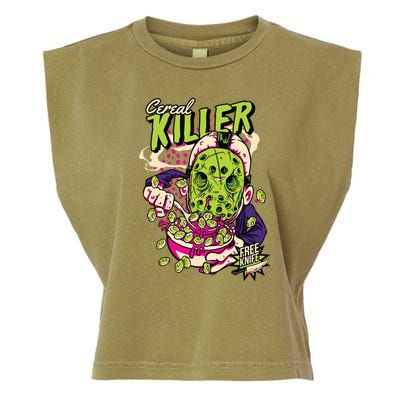 Cereal Killer Funny Garment-Dyed Women's Muscle Tee