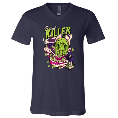 Cereal Killer Funny V-Neck T-Shirt