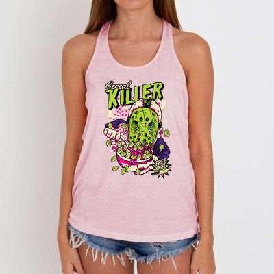 Cereal Killer Funny Women's Knotted Racerback Tank