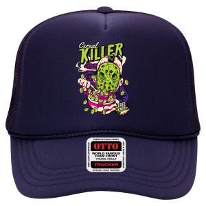 Cereal Killer Funny High Crown Mesh Back Trucker Hat