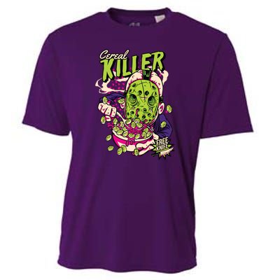 Cereal Killer Funny Cooling Performance Crew T-Shirt