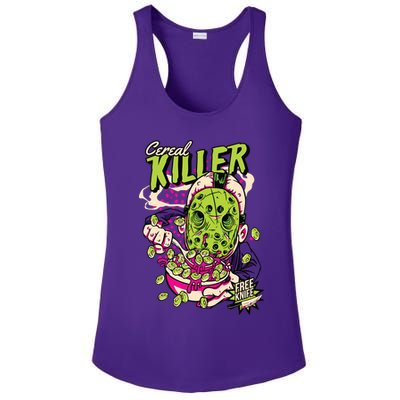 Cereal Killer Funny Ladies PosiCharge Competitor Racerback Tank