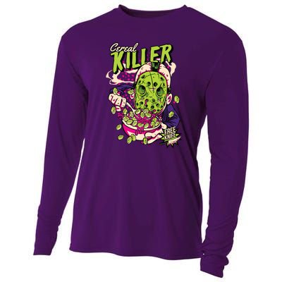 Cereal Killer Funny Cooling Performance Long Sleeve Crew