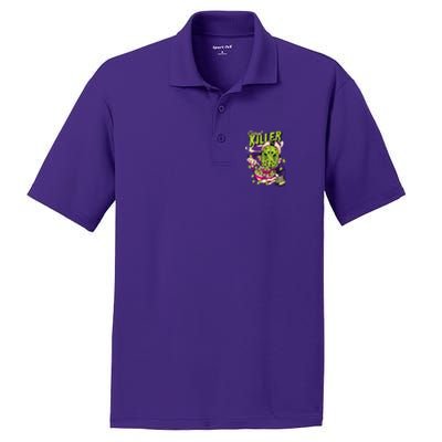 Cereal Killer Funny PosiCharge RacerMesh Polo